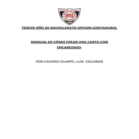 Como crear una carta