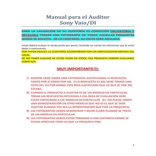 Manual para el auditor vaio di