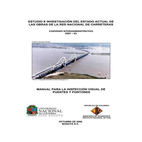 Manual para inspeccion de puentes. p d f