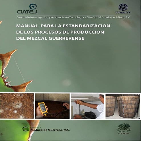 Manual para la estandarizacion de procesos de producción de mezcal guerrerense