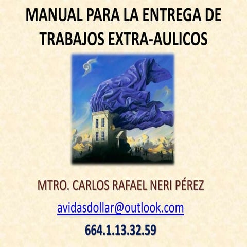 Manual para la presentación de trabajos extra aulicos