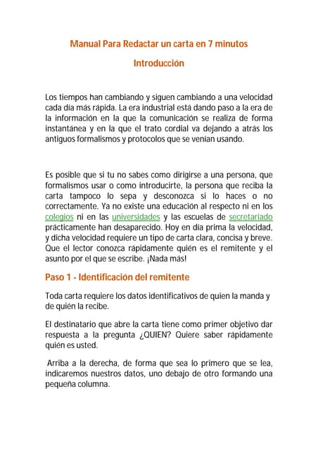 Cómo hacer una carta