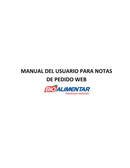 Manual pedido