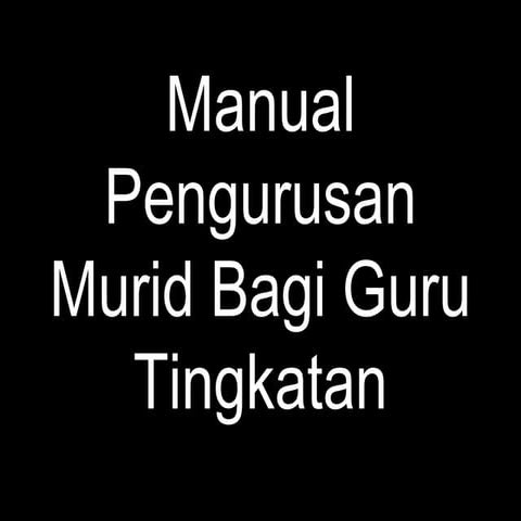Manual penempatan murid secara manual sps