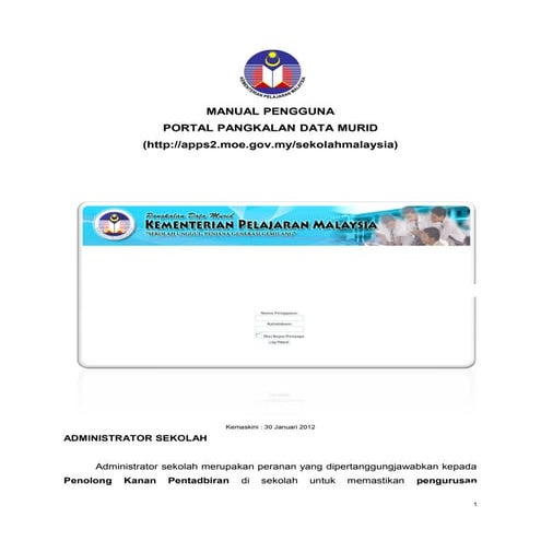 Manual pengguna APDM online