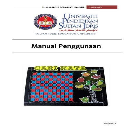 Manual penggunaan Kit Media CARI KATA