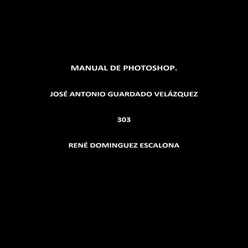 Manual photoshop
