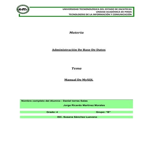 Manual de phpmyadmin | PDF