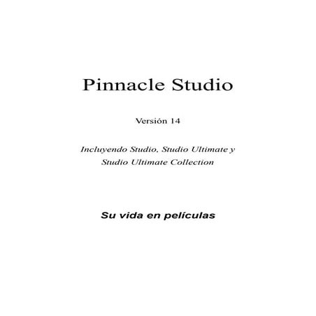 Manual pinnacle studio | PDF