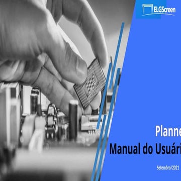 manual Planner para uso em rotinas e projetos | PPTX