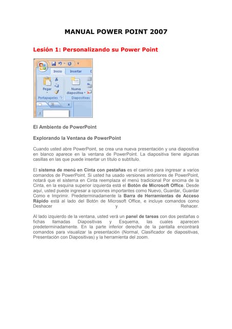 Manual power point   job