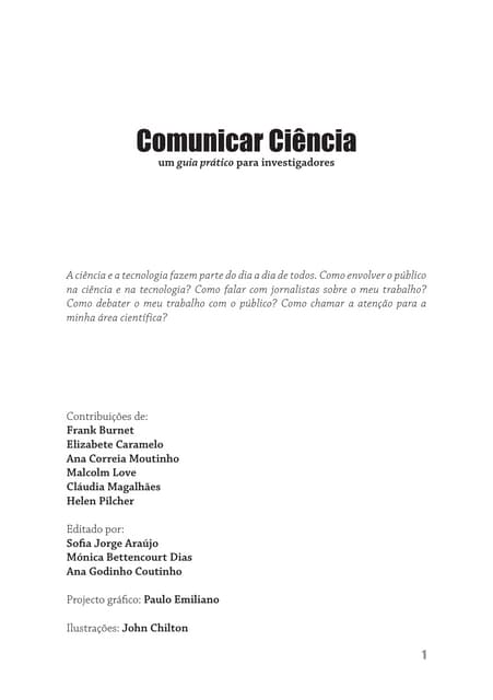 Guia Comunicar Ciência - Manual prá...