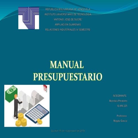 Manual presupuestario