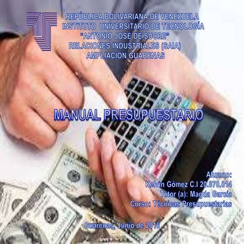 Manual Presupuestario