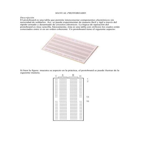 Manual protoboard | DOCX