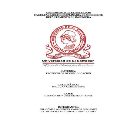 Gestion de nubes de servidores