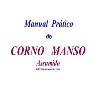 Manual  PráTico Do Corno Manso