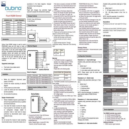 Micro dimmer module qubino manual | PDF