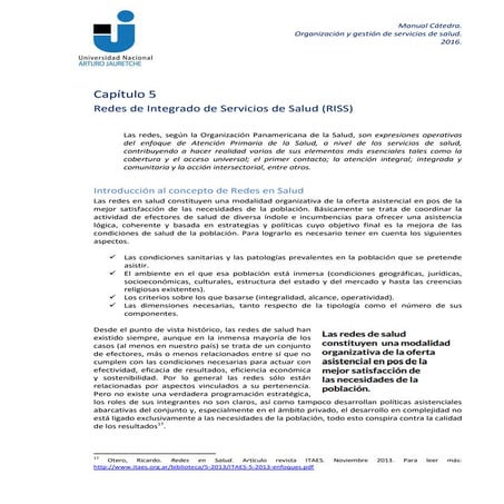 Redes Integradas de Servicios de Salud (RISS), Colombia | PPTX