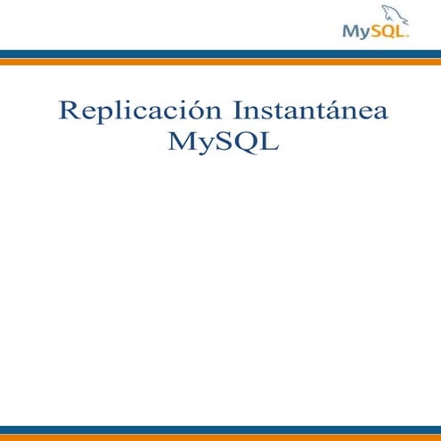 Manual replicación instantanea