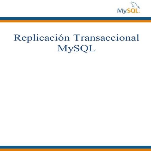 Manual replicación transaccional