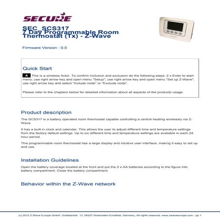 Manual SEC_SCS317 secure