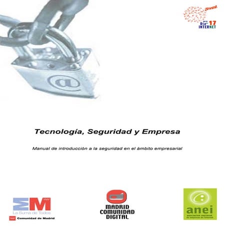 Tecnología, Seguridad y Empresa. Manual de introducción a la seguridad en el ...