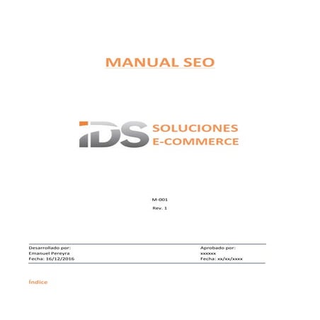 Manual SEO IDS Soluciones eCommerce