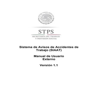 Manual STPS Sistema para dar Avisos...