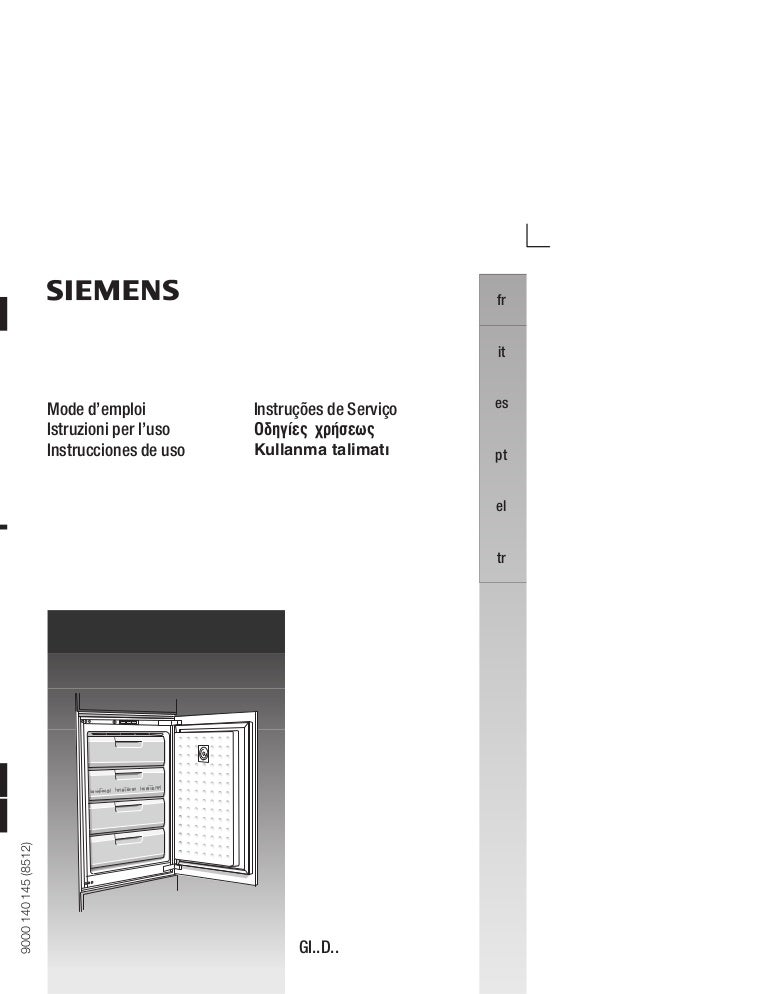Manual siemens congelador gi18da50