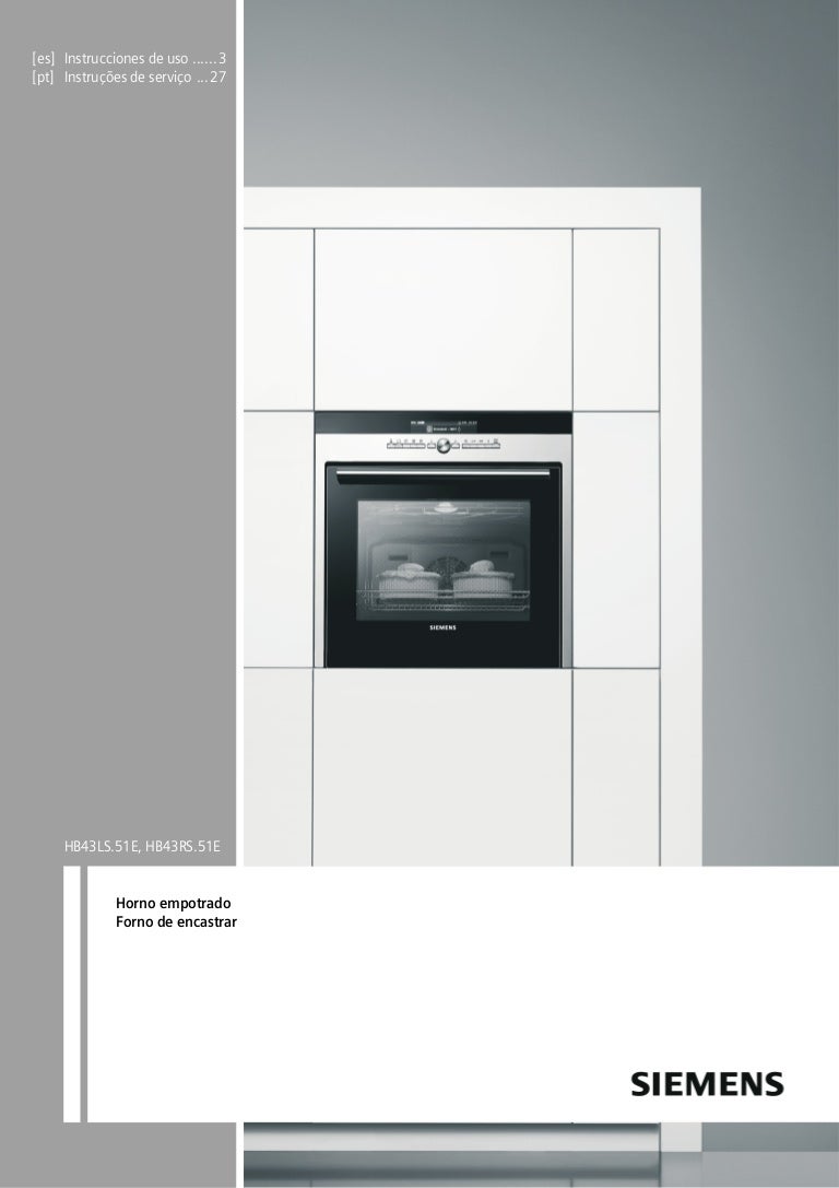Manual siemens horno multifunción hb43ls551e