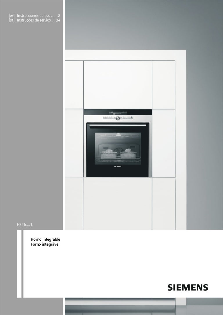 Manual siemens horno multifunción hb56gs551e