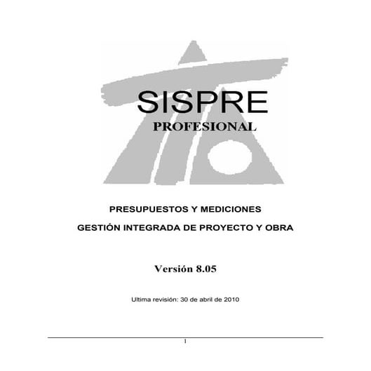 Manual sispre