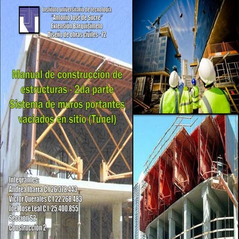 manual de construccion para sistemas tipo tunel