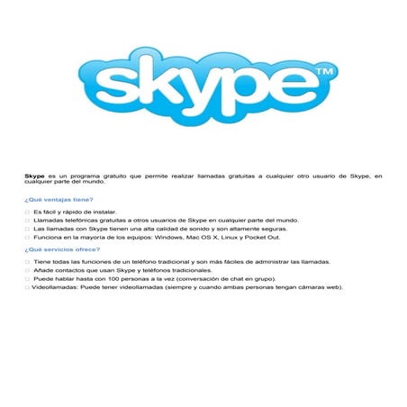 Manual skype