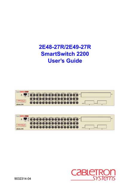 Cabletron Fast Enet Stackable Switch with 24 Port 10//100Tx