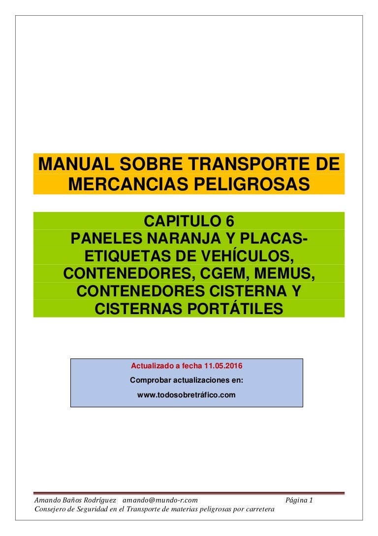 4 Fotos 1 Palabra 8 Letras Contenedores Manual sobre transporte de mercancias peligrosas (Baños, 2016)