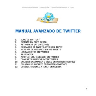 Manual avanzado sobre twitter (2014)