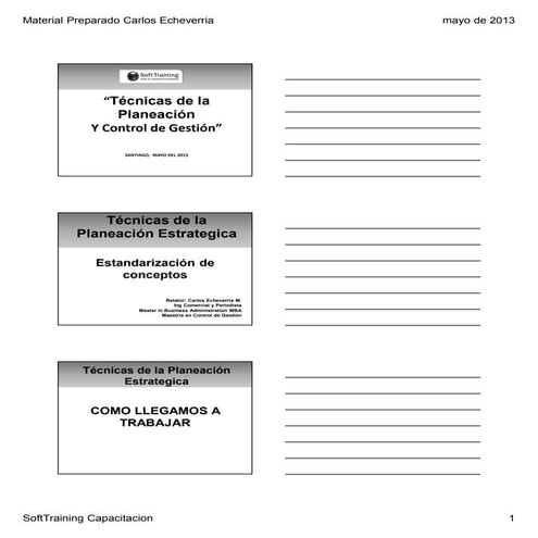 Manual técnicas de la planificacion estrategica aguas maipu