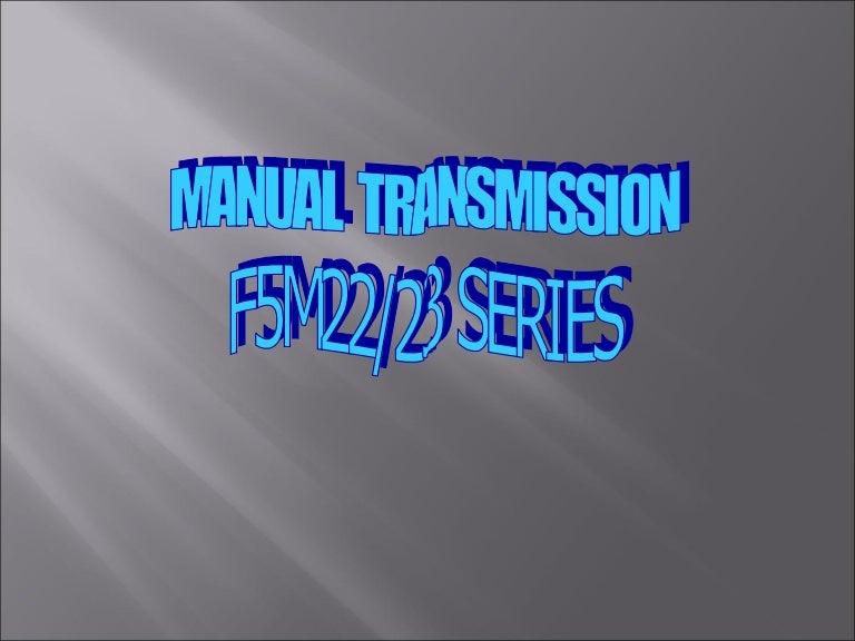 Manual transmission