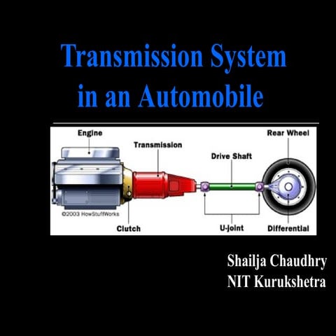 Manual transmission system in automobiles