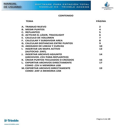 Manual trimble access s3 | PDF