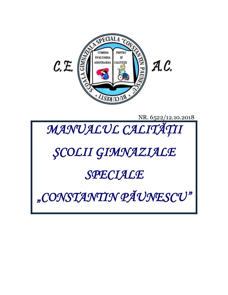 Manualul Calitatii 2018 2019