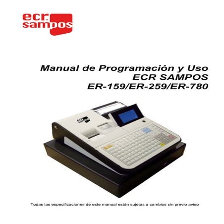 Manual usuario ECR SAMPOS ER-159