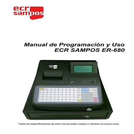 Manual usuario ECR SAMPOS ER-680 v1.37