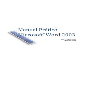 Manual word 2003