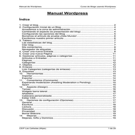 Manual wordpress | PDF
