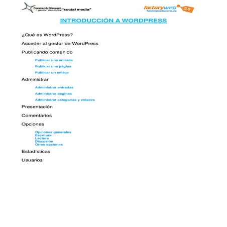 Manual wordpress para administradores nov2010