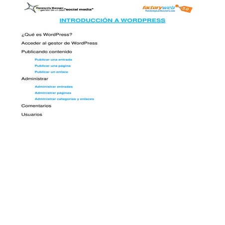 Manual wordpress para autores nov2010