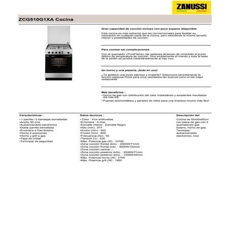 Manual zanussi   cocina zcg510 g1xa